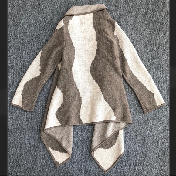 Bryn Walker alpaca and merino wool blend open front draped cardigan size large - Picture 10 of 10